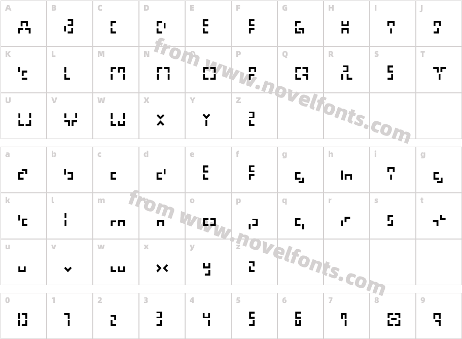 321 engCharacter Map