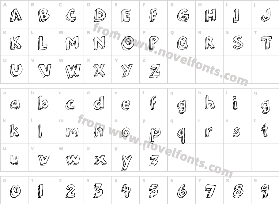 3dumbCharacter Map