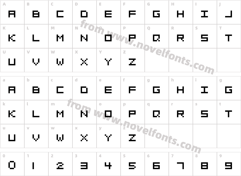 5x5Character Map