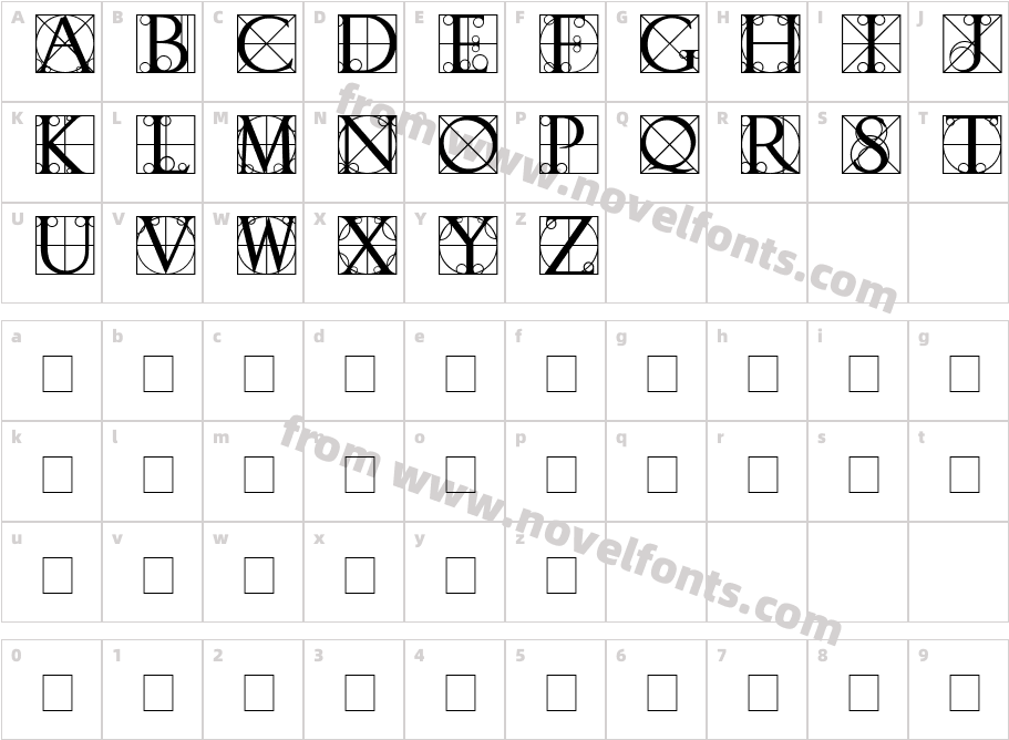 74Character Map