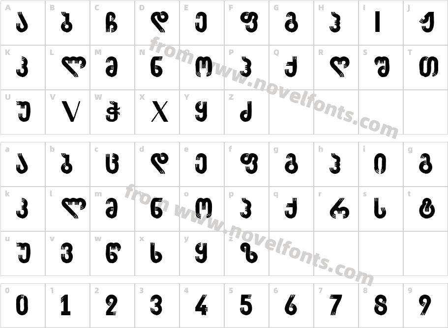 A MerabgecadzehCharacter Map