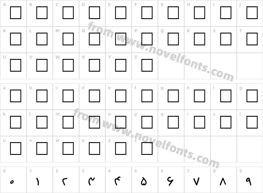 ABS_ B Titr Bold (dostantarikh.tk)Character Map