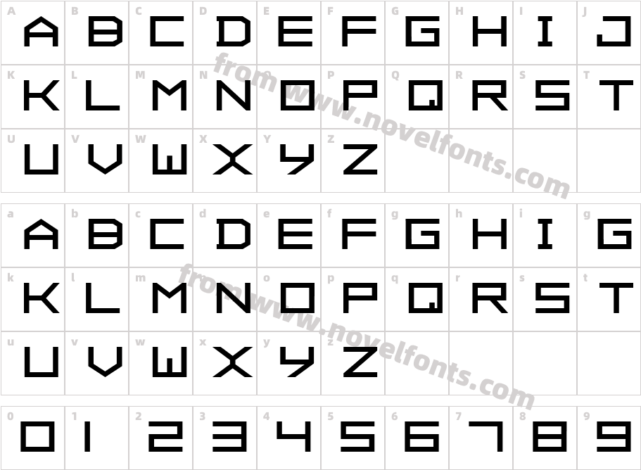 ALPHA BoldCharacter Map