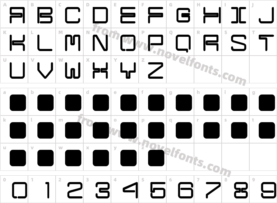 ARIA MediumCharacter Map