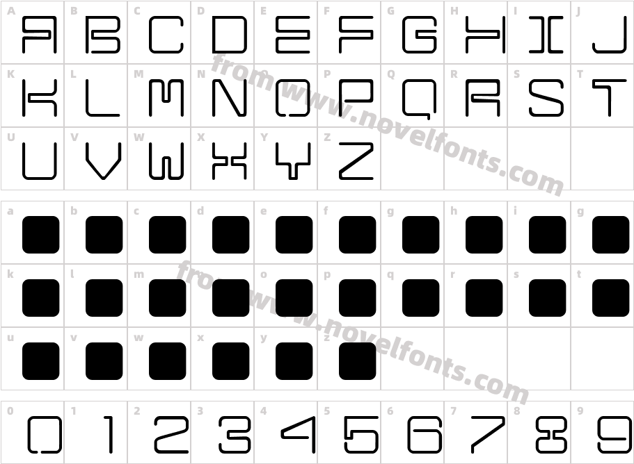 ARIA NormalCharacter Map