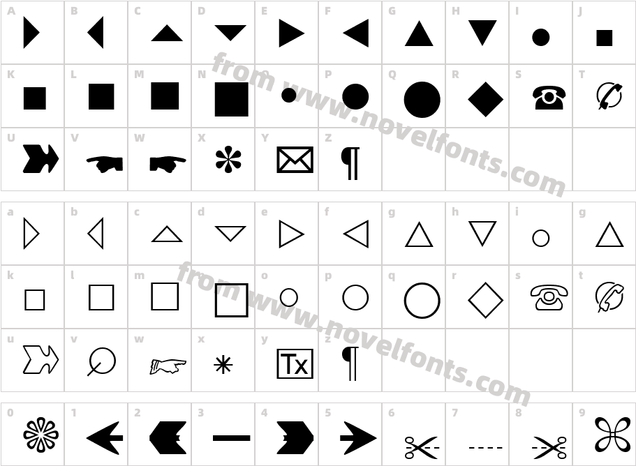 Abacus ThreeSSKCharacter Map