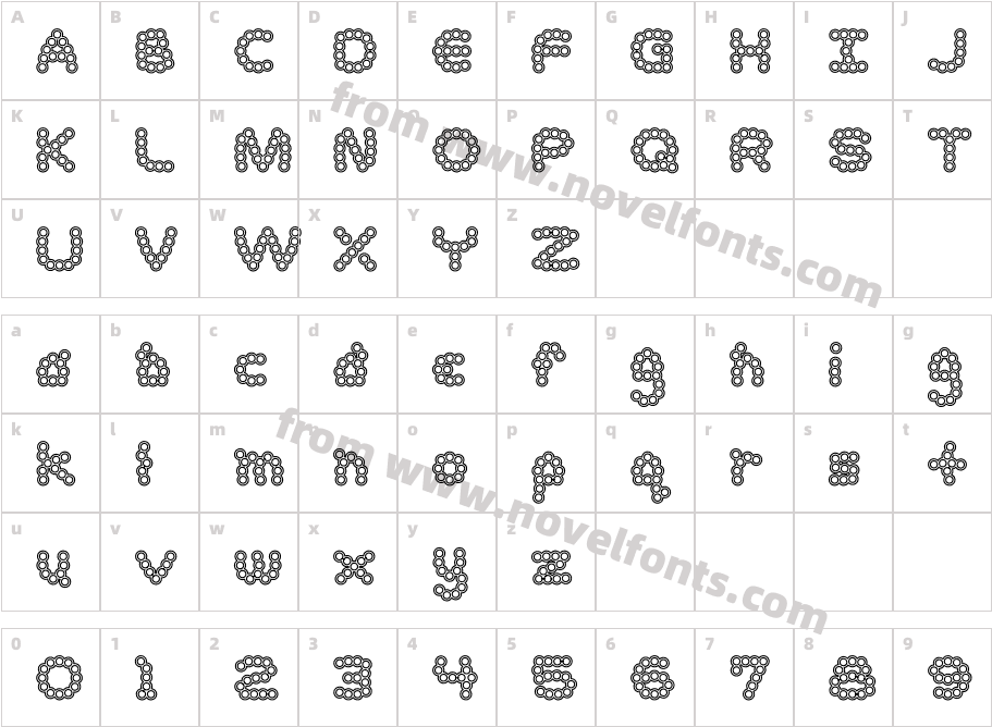 Accent Dot Bits 2Character Map