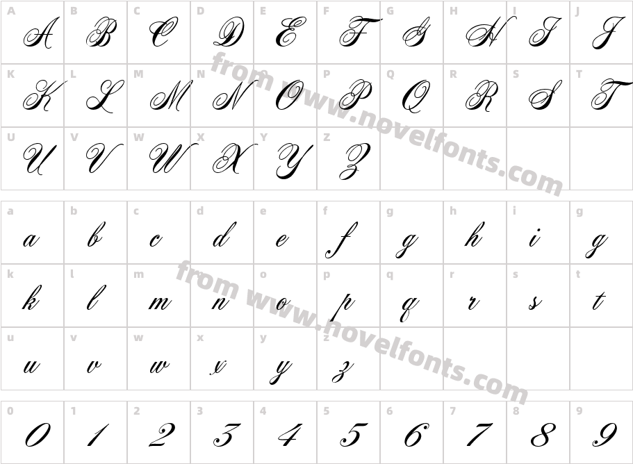 Acroterion JFCharacter Map