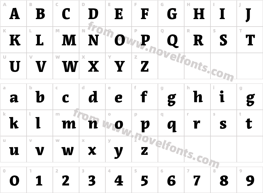 Acuta BlackCharacter Map