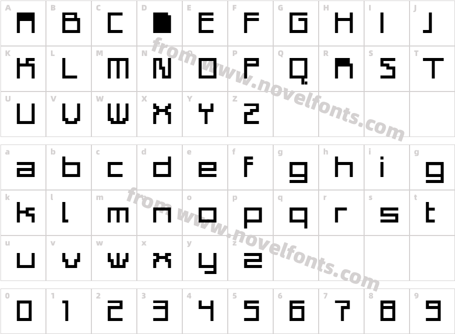 Adelphi PlainCharacter Map