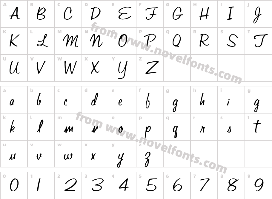 Adri Regular ttnormCharacter Map