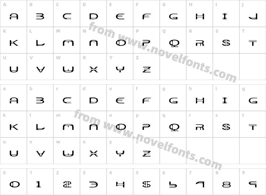 AeratorCharacter Map