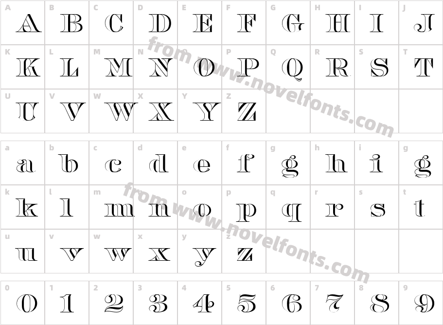 Barclay OpenCharacter Map