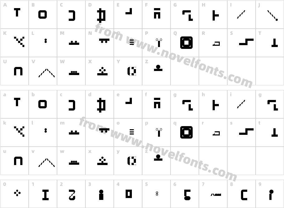 Ahmad RegularCharacter Map