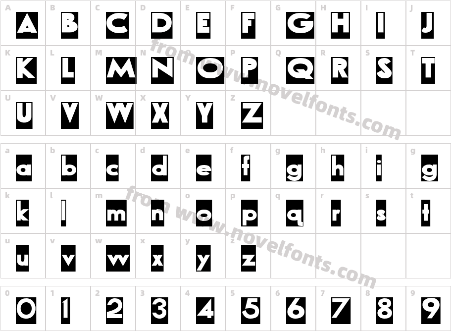 Airbrush ReverseCharacter Map