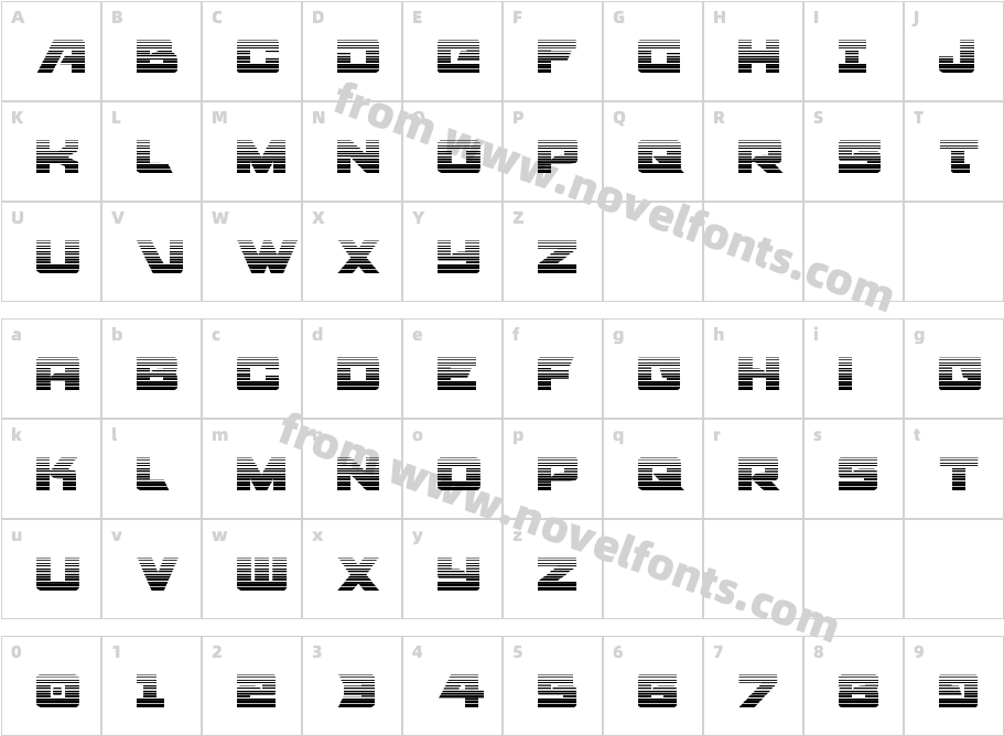 Aircruiser Gradient RegularCharacter Map