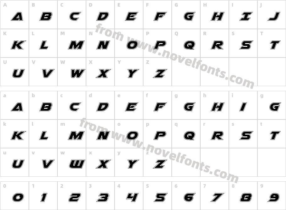 Airstrike Academy RegularCharacter Map