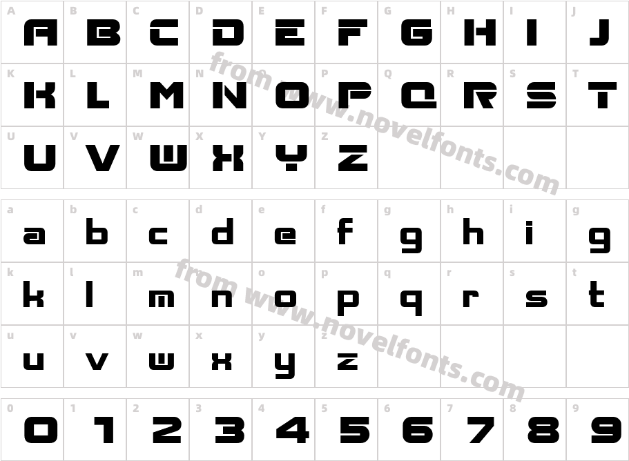 AksentCharacter Map