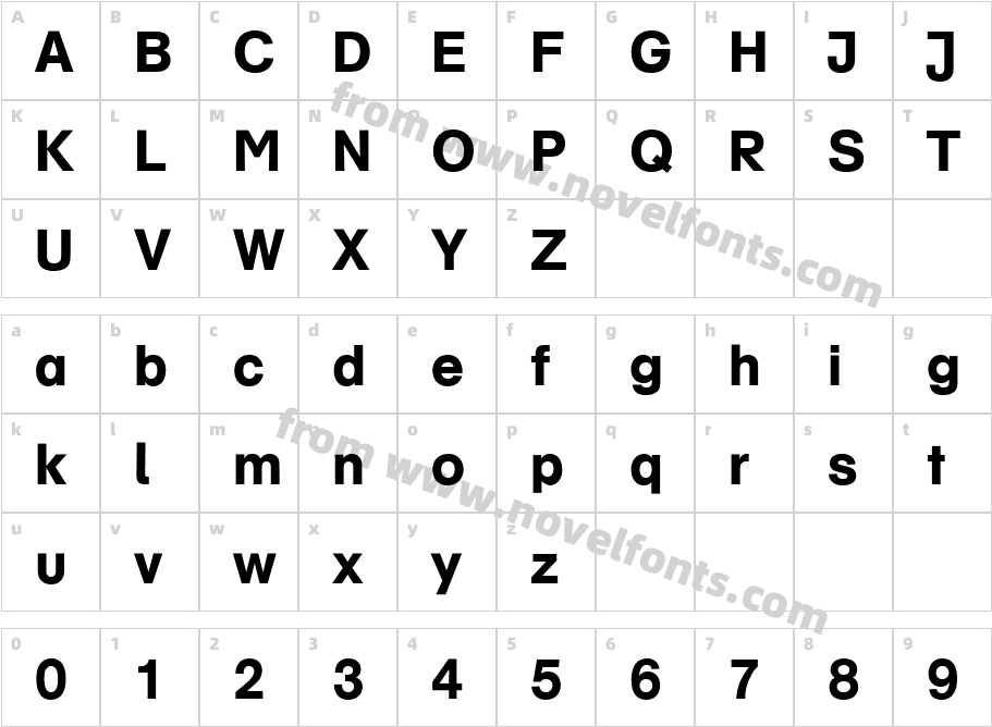 Akzidenz Grotesk (R) Schulbuch MediumCharacter Map