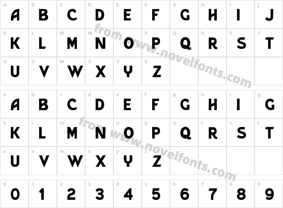 Barlet StampedCharacter Map