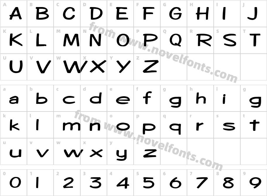 Alex One83 SP BoldCharacter Map