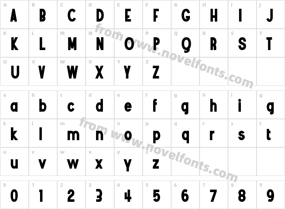 368-CAI978Character Map