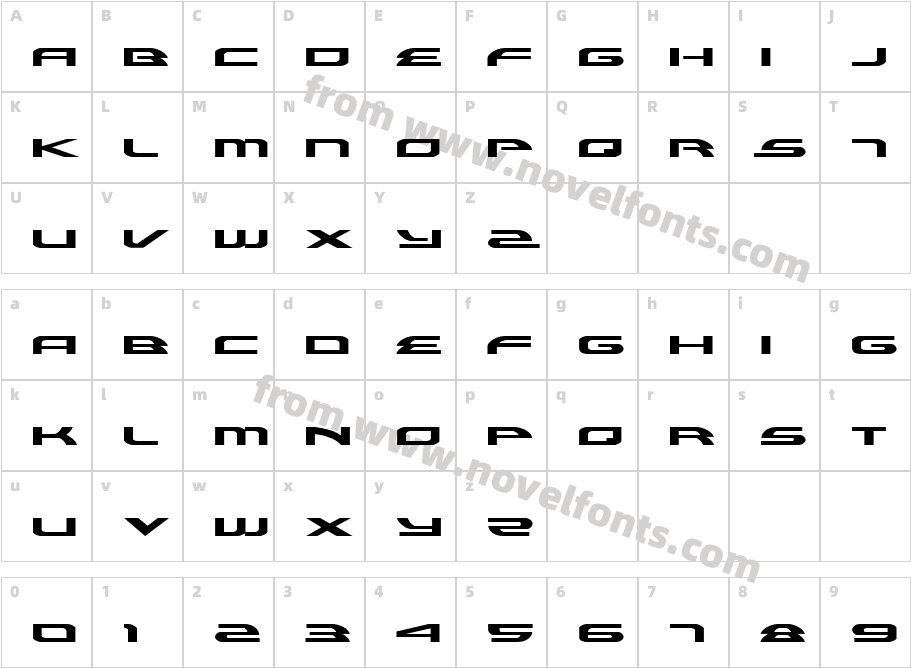 Alexis ExpandedCharacter Map