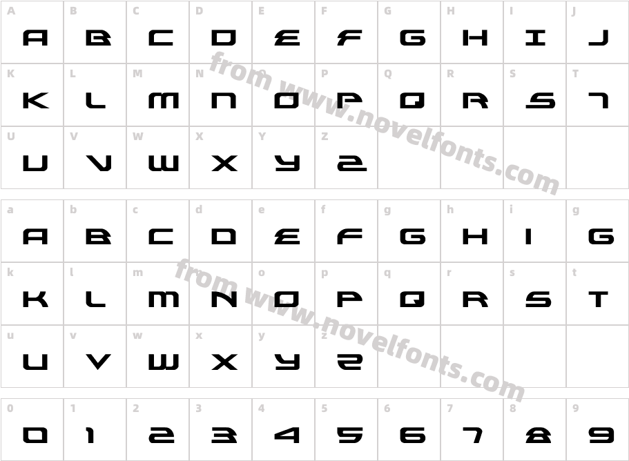 Alexis RegularCharacter Map