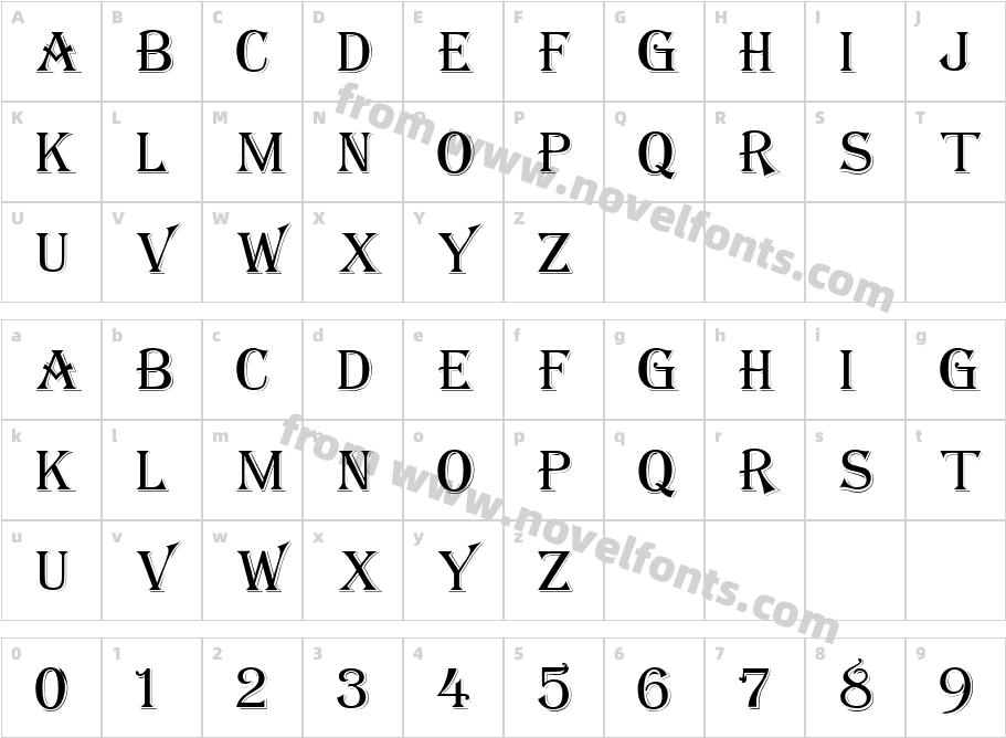 Algemaria NormalCharacter Map