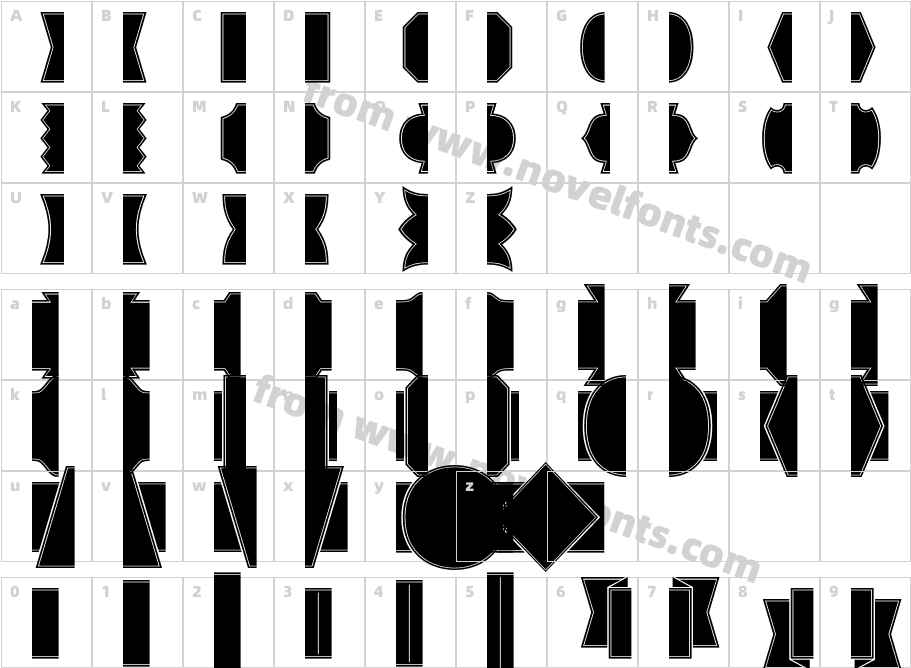 Alianza Labels NegativeCharacter Map