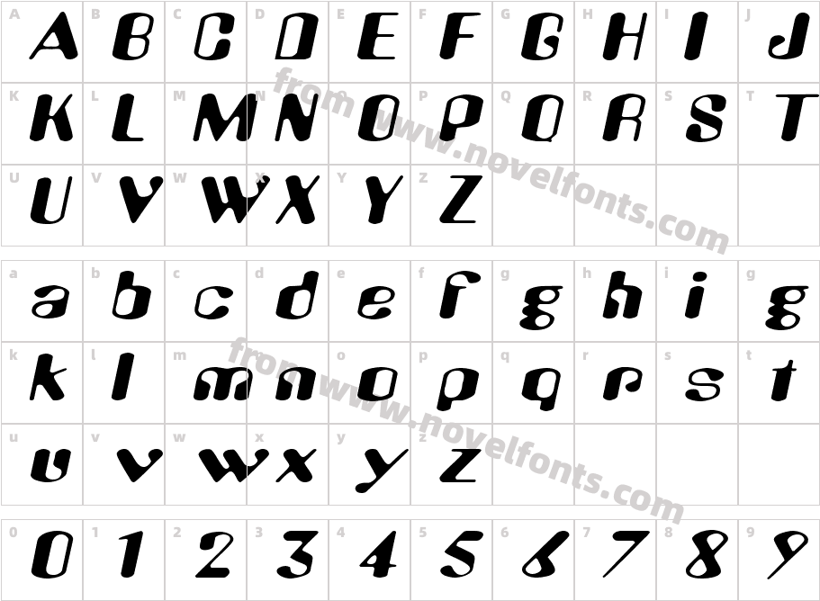 Alien Eye Extended ObliqueCharacter Map