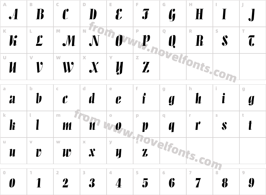 Allegro RegularCharacter Map