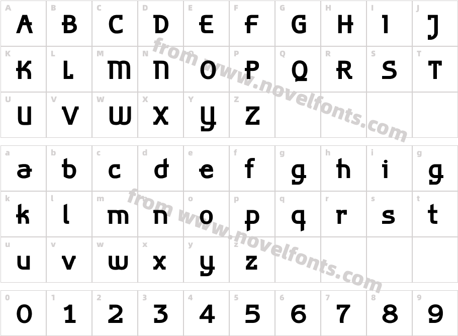 Alpha Bravo Bold PDFCharacter Map