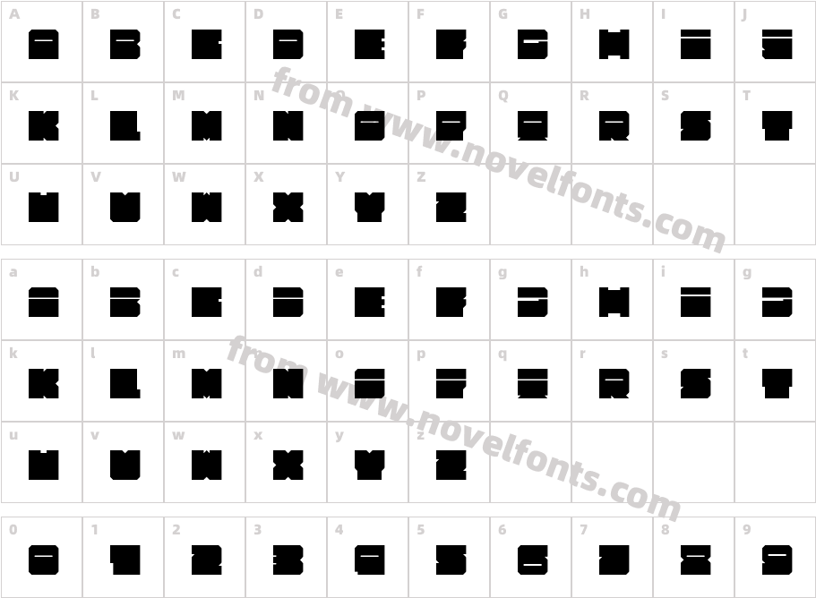 Alpha63 RegularCharacter Map