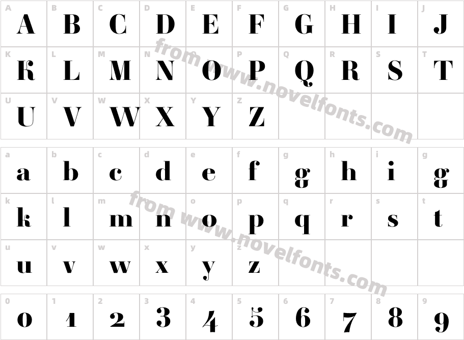 Ambroise Std Extra BoldCharacter Map