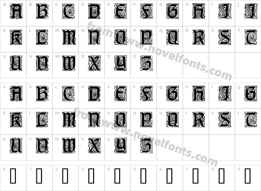 AmedicusCapsSSKCharacter Map