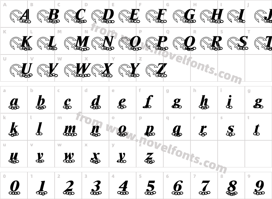 Anchor BeckerCharacter Map