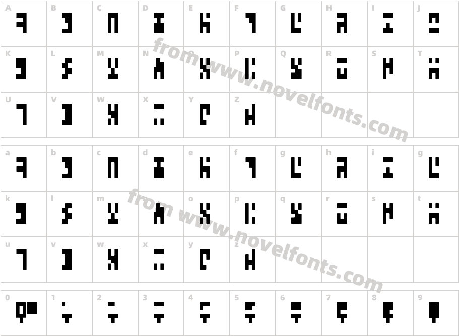 Ancien revu RegularCharacter Map