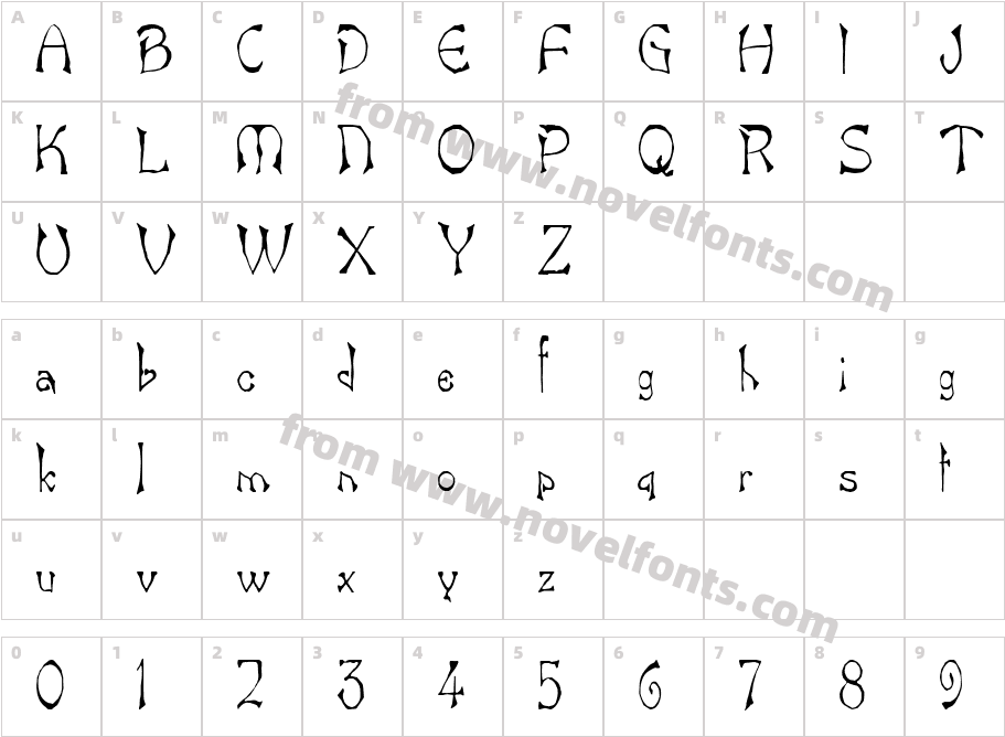 Bart Thin NormalCharacter Map