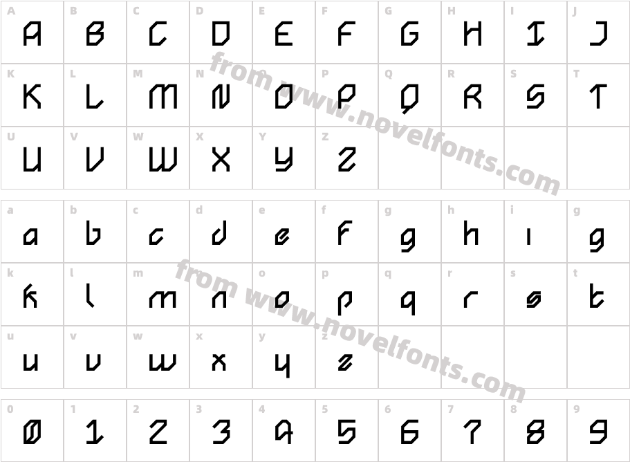 Angol Sharp BlackCharacter Map