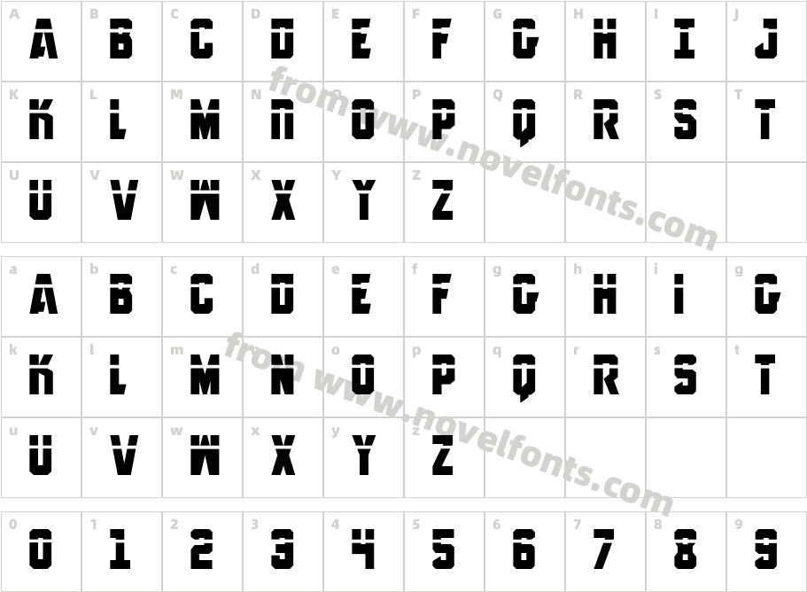 Anitlles LaserCharacter Map