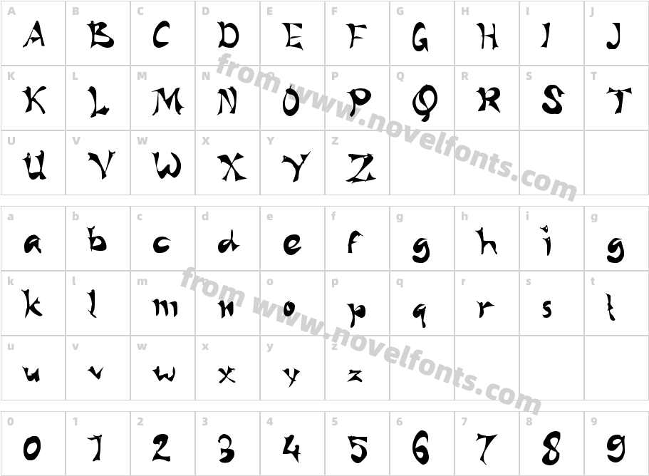 Barusan LinduCharacter Map