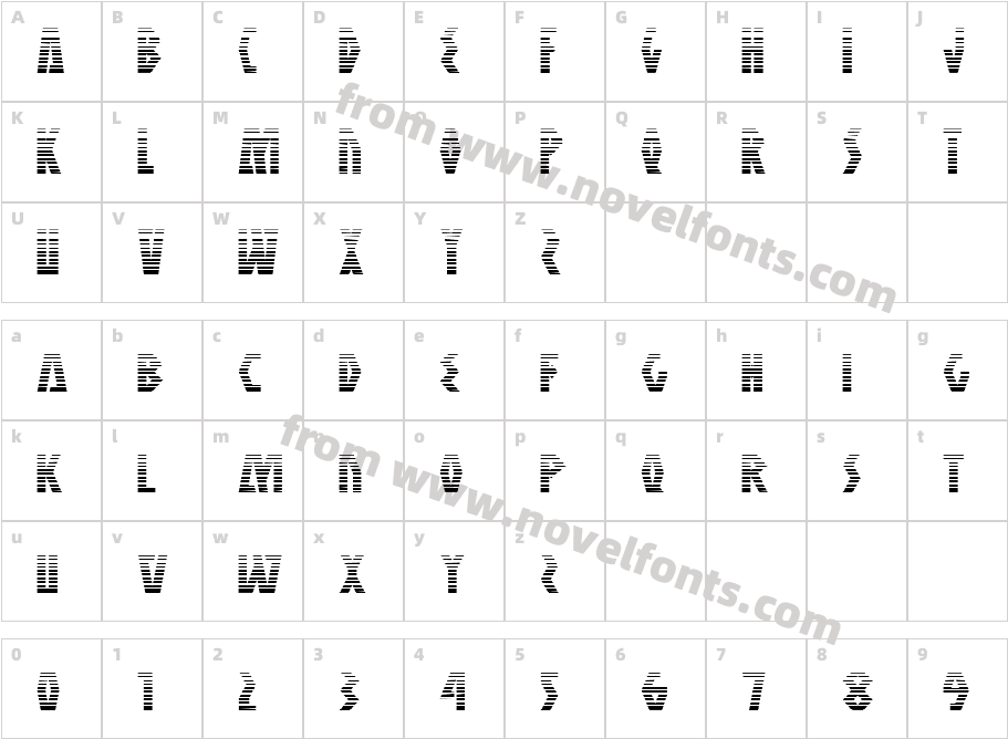 Antikythera Gradient RegularCharacter Map