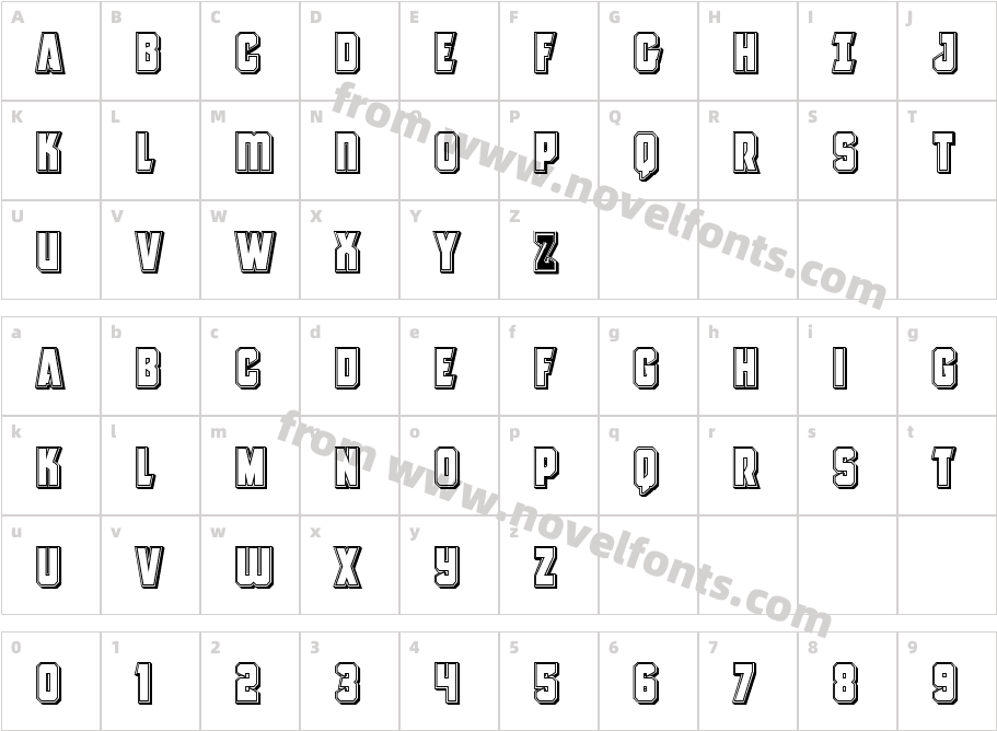 Antilles EngravedCharacter Map