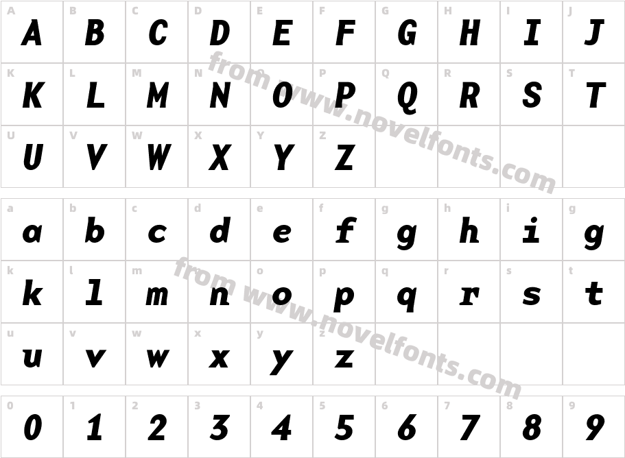 BaseMonoWide-Bold ItalicCharacter Map