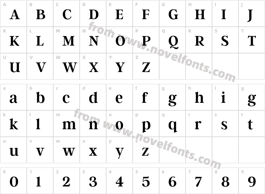 Argent CF Demi BoldCharacter Map