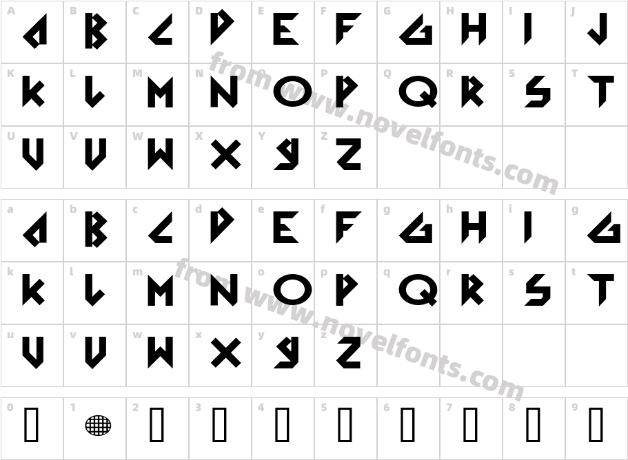 Arkanoid SolidCharacter Map