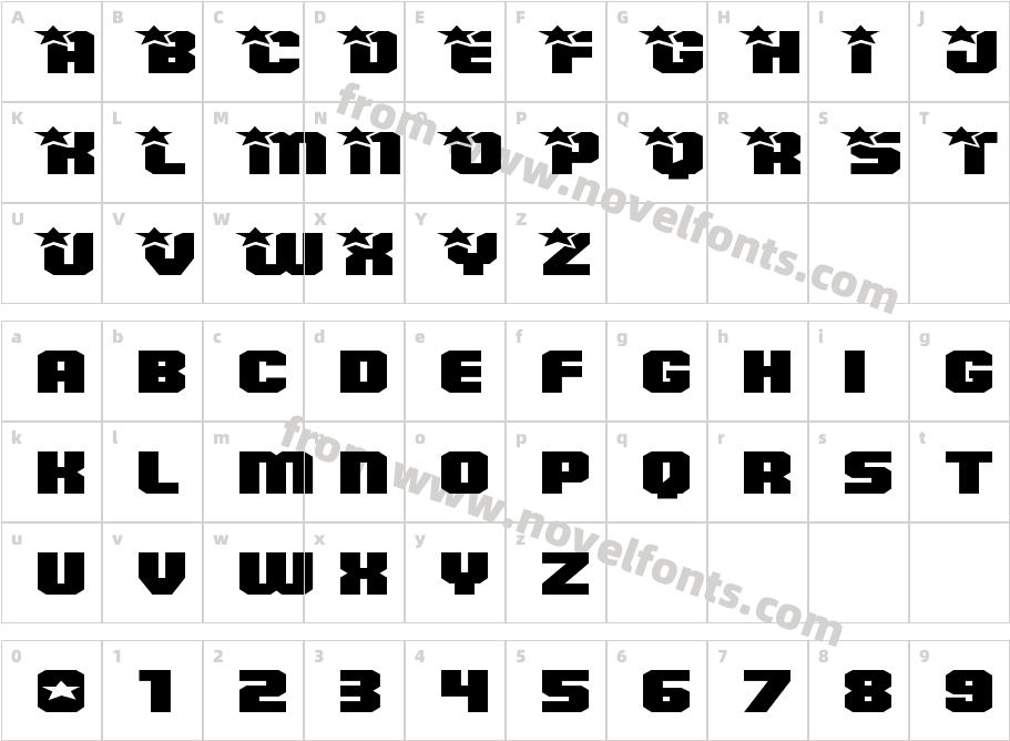 Army Rangers Regular Super-ExpandedCharacter Map