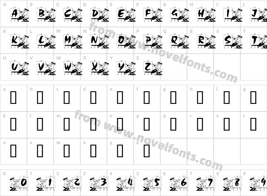 Artistic LicenseCharacter Map