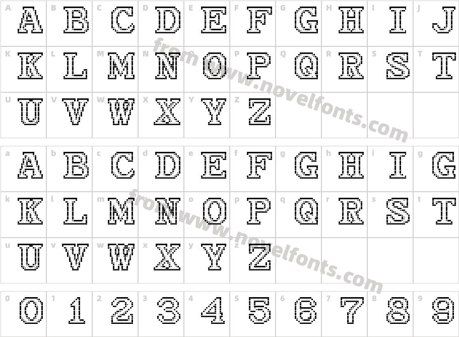 Atari Serif RegularCharacter Map